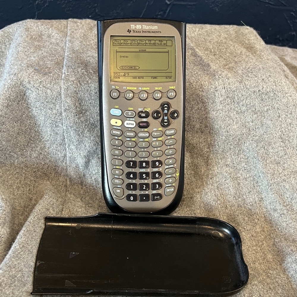 Texas Instruments TI-89 Titanium Graphing Calculator - Gray and Black